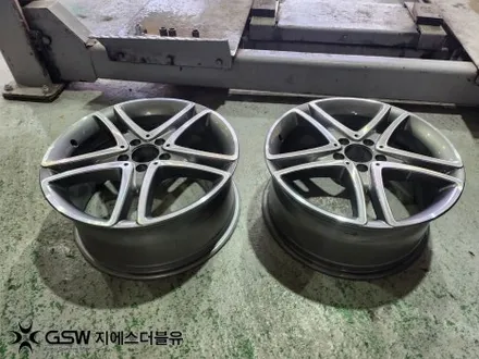 강남 벤츠 S500 18인치휠 다이아컷팅 휠복원 작업 후기 / 성남시 시흥동