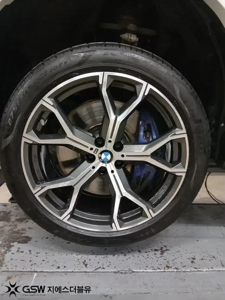 판교 휠복원 BMW X5 21인치 다이아컷팅 전문 작업 / 성남시 시흥동