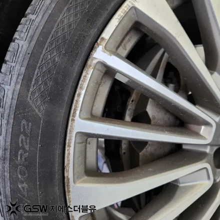 강남 BMW X7 22인치 휠복원 다이아컷팅 복원 후기｜판교 GSW 전문점 / 성남시 시흥동