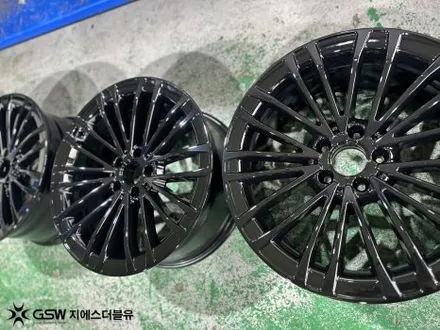 판교 휠도색 추천 벤츠 S클래스 블랙유광 작업 후기 / 성남시 시흥동