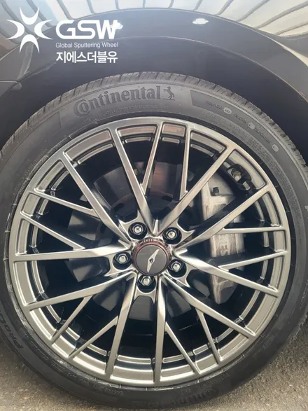 제네시스 G80 스포츠 19인치 휠복원 스퍼터링전문업체 세종휠복원 / 성남시 시흥동