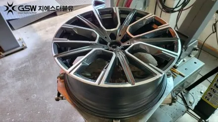 BMW 휠복원 730L 20인치휠 다이아컷팅 작업 후기 / 성남시 시흥동