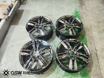 BMW X1 18인치휠 블랙크롬 판교 휠도색 / 성남시 시흥동