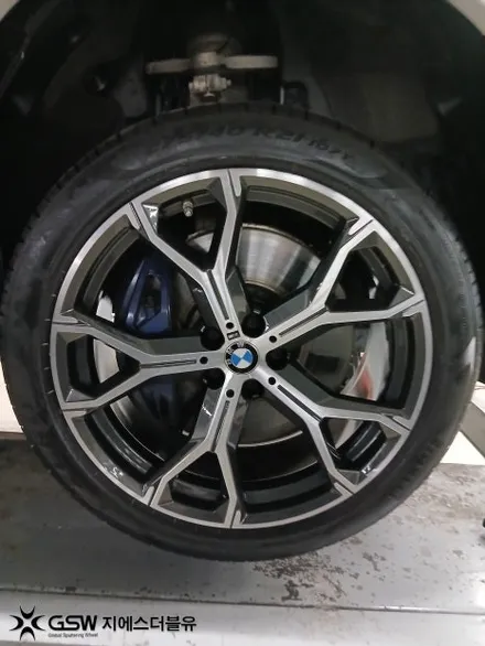 판교 휠복원 BMW X5 21인치 다이아컷팅 전문 작업 / 성남시 시흥동