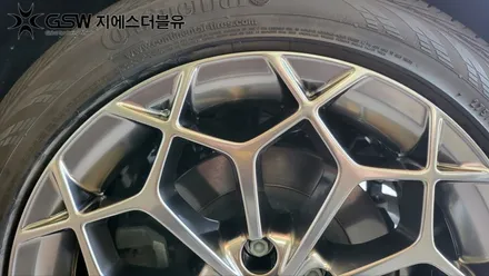 판교 제네시스 G80 녹용 19인치 휠분체도장 휠복원 잘하는 곳! 지에스 더블유~! / 성남시 시흥동