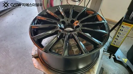 수원 휠도색 벤츠 C클래스 19인치 순정휠에서 블랙유광 크롬 휠도색 작업 후기 / 성남시 시흥동