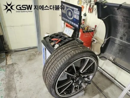 부산 포르쉐 911 20인치휠 다이아컷팅 휠복원 작업 후기 / 성남시 시흥동
