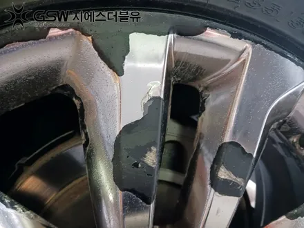 성남 휠복원 작업 현장 / 작업 전후 사진 / 성남시 시흥동