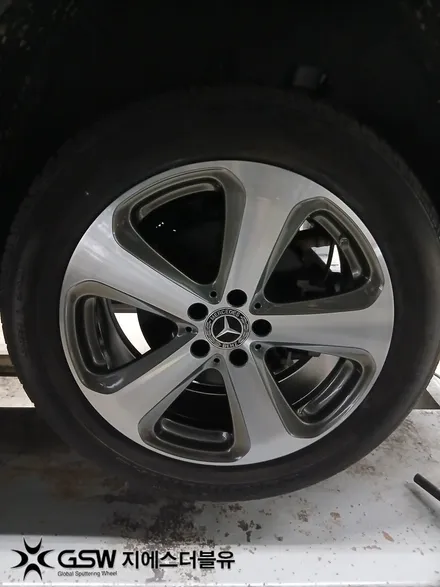 벤츠 SUV 휠복원 추천｜GLC300 19인치 다이아컷팅 휠수리 – 부산 / 성남시 시흥동
