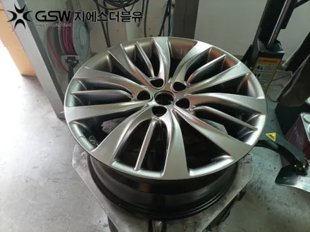 강서구 휠수리 제네시스 G80 DH 19인치휠 반광 스퍼터링 휠복원 작업 후기 / 성남시 시흥동