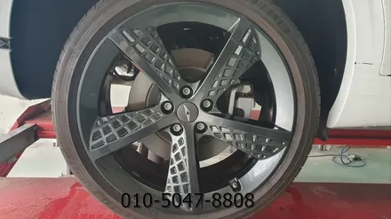 용인휠복원 제네시스 G70 20인치 상처로 인한 휠복원 후기 탁송 서비스 대품 장착 / 성남시 시흥동