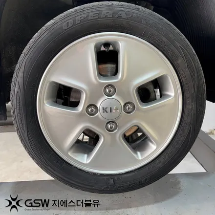 판교휠수리 기아 레이 14인치휠 실버 스크래치 작업 후기 / 성남시 시흥동