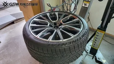 자동차휠복원 BMW 740LI 20인치휠 다이아컷팅 작업 후기 / 성남시 시흥동