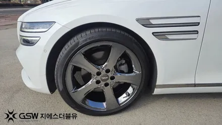 하남 제네시스 휠도색 G80 20인치휠 블랙크롬 작업 후기 / 성남시 시흥동