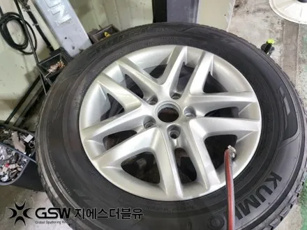 대구 휠복원 폭스바겐 티구안 16인치휠 실버 스크래치 작업 후기 / 성남시 시흥동