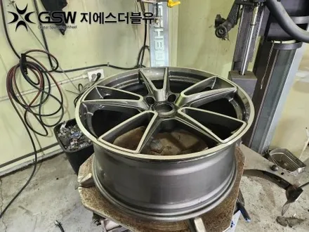 부산 포르쉐 911 20인치휠 다이아컷팅 휠복원 작업 후기 / 성남시 시흥동