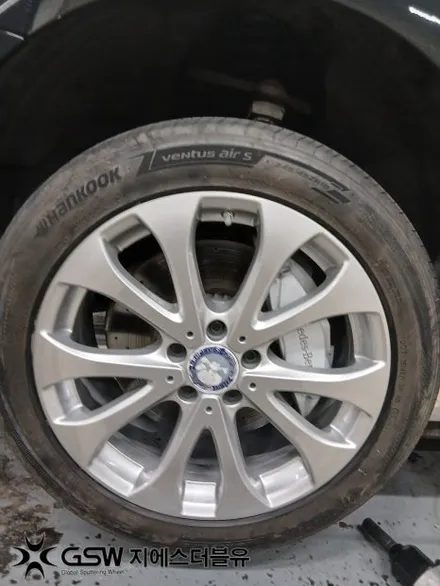 판교 벤츠 E220d 18인치 실버휠 휠복원 작업 후기 / 성남시 시흥동