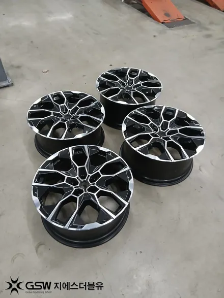 림 손상 심했던 BMW X7 판교 22인치 다이아컷팅 휠복원 / 성남시 시흥동