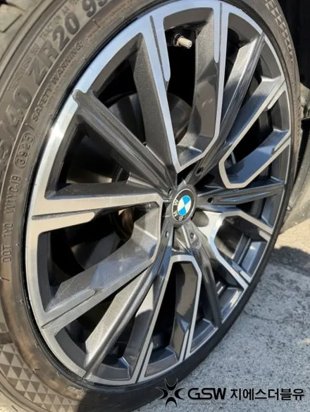 판교 BMW 7시리즈 휠복원 20인치 다이아컷팅 복원 / 성남시 시흥동