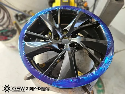 제네시스 G70 19인치휠 블랙반광 수원 휠도색 / 성남시 시흥동