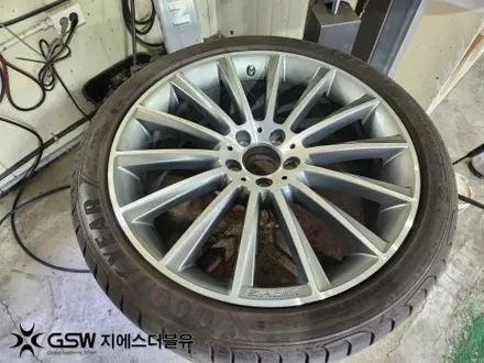 벤츠 휠복원 S450 20인치휠 수원 다이아컷팅 작업 후기 / 성남시 시흥동