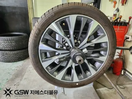 기아 K8 19인치휠 다이아컷팅 시흥 휠복원 / 성남시 시흥동