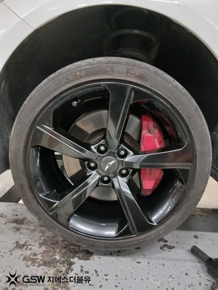 수원 제네시스 G70 휠도색 후기 반광휠 블랙유광 변경 / 성남시 시흥동