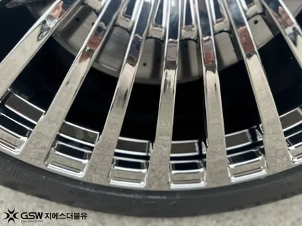 벤츠 GLS600 22인치 화이트 크롬 휠도색 판교 휠도색 전문 / 성남시 시흥동