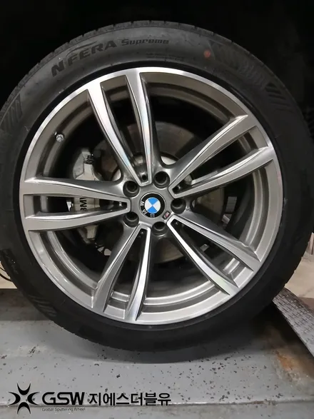 수원 BMW 730LD 휠복원 19인치 다이아컷팅 휠 스크래치 복원 후기 / 성남시 시흥동