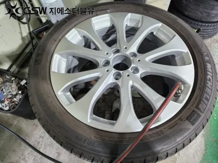 하남 벤츠 휠복원 E클래스 18인치휠 실버 스크래치 휠복원 장착 작업 후기 / 성남시 시흥동