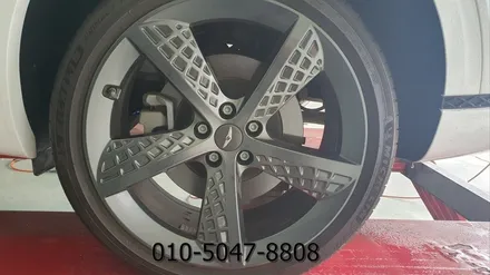 용인휠복원 제네시스 G70 20인치 상처로 인한 휠복원 후기 탁송 서비스 대품 장착 / 성남시 시흥동