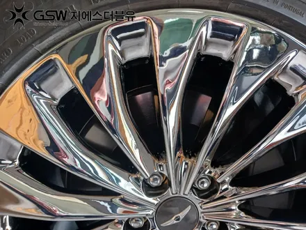 자동차휠도색 제네시스 EQ900 19인치휠 화이트 크롬 작업 후기 / 성남시 시흥동