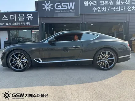 벤틀리 컨티넨탈 GT 22인치휠 블랙크롬 용인휠도색 잘하는 1등 업체! GSW! / 성남시 시흥동
