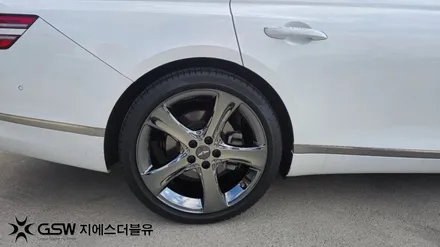 하남 제네시스 휠도색 G80 20인치휠 블랙크롬 작업 후기 / 성남시 시흥동