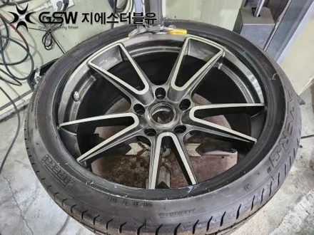 부산 포르쉐 911 20인치휠 다이아컷팅 휠복원 작업 후기 / 성남시 시흥동