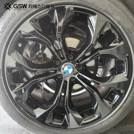 판교 BMW X6 휠도색 순정 컷팅휠에서 블랙 유광으로 드레스업 / 성남시 시흥동