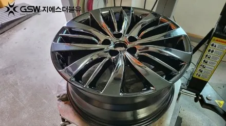 분당 휠도색 제네시스 G80 특별한 휠도색 작업공정으로 새휠 만들기 / 성남시 시흥동