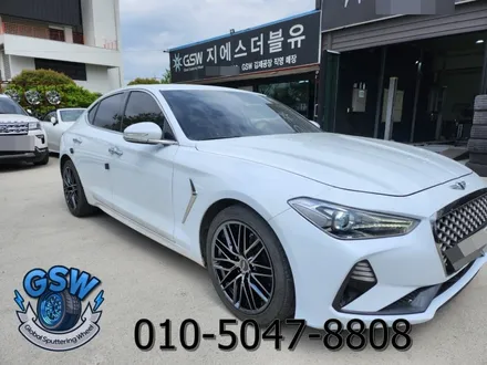 제네시스 G70 18인치 상처로 인한 휠복원 및 블랙 크롬 휠도색 탁송 처리 대품 휠 장착 후기입니다 / 성남시 시흥동