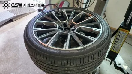 천안휠복원 BMW 730LD 20인치 컷팅휠 작업 후기 / 성남시 시흥동