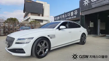 하남 제네시스 휠도색 G80 20인치휠 블랙크롬 작업 후기 / 성남시 시흥동