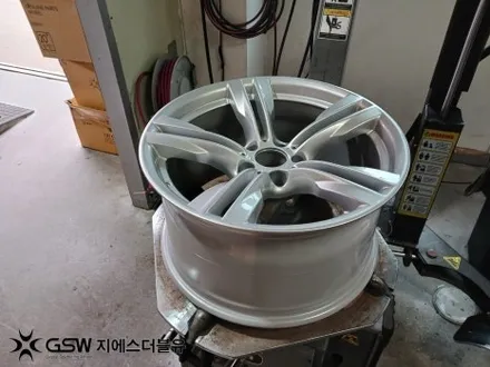 성남 BMW X5 19인치휠 실버 스크래치 휠복원 작업 후기 / 성남시 시흥동