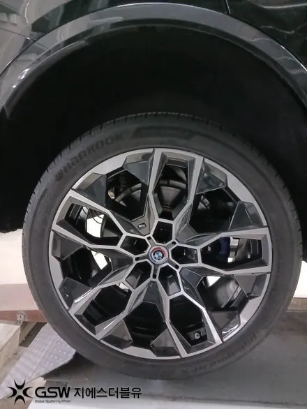 림 손상 심했던 BMW X7 판교 22인치 다이아컷팅 휠복원 / 성남시 시흥동