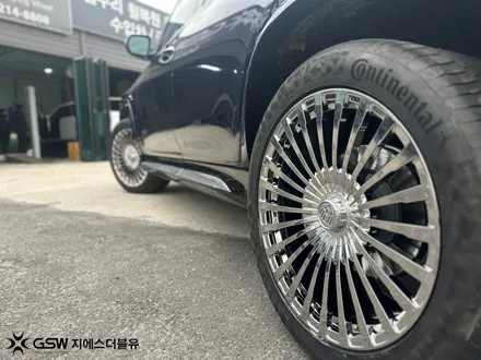 벤츠 GLS600 22인치 화이트 크롬 휠도색 판교 휠도색 전문 / 성남시 시흥동