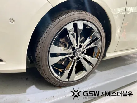 수원 벤츠 휠 도색 CLA 200D 18인치휠 블랙크롬 잘하는 업체 소개해 드립니다! / 성남시 시흥동