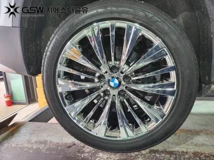 경기도 광주 BMW X3 19인치휠 상처로 인한 화이트 크롬 휠도색 작업 후기 / 성남시 시흥동