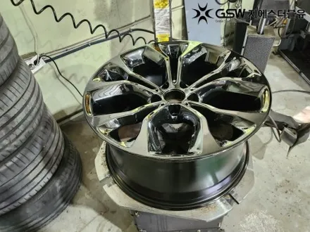 강남 BMW 휠도색 X6 20인치휠 블랙크롬 작업 후기 / 성남시 시흥동