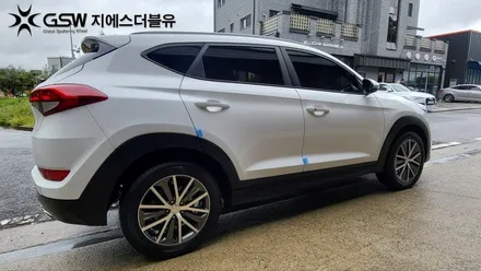 현대 올뉴 투싼 18인치휠 다이아컷팅 화성휠수리 작업 후기 / 성남시 시흥동