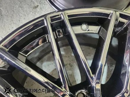 제네시스 G70 18인치 블랙크롬 판교 휠도색 / 성남시 시흥동
