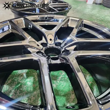 벤츠 GLE 350D 21인치휠 블랙크롬 강남 휠도색 작업 후기 / 성남시 시흥동
