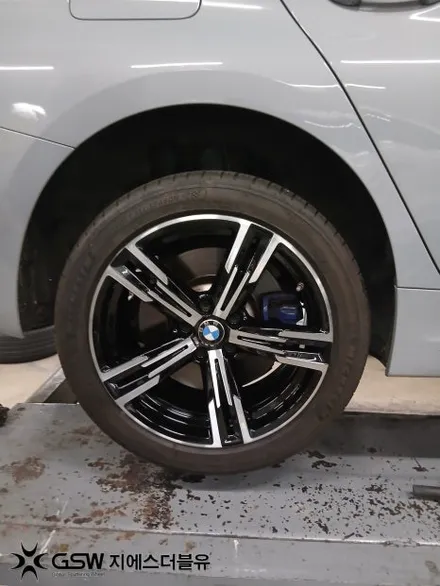 판교 BMW 320i 휠복원 긁힌 18인치 순정휠 교체 대신 다이아컷팅 복원 / 성남시 시흥동